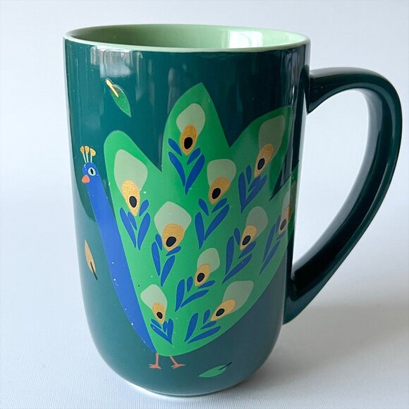 DAVIDs TEA Nordic Peacock Color Changing Mug with Infuser Lid 16oz - Picture 2 of 6